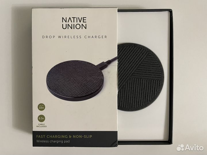 Беспроводная зарядка на iPhone Native Union Drop