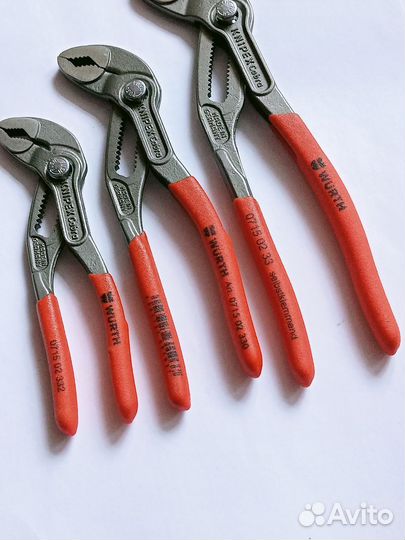 Набор клещей кобра Knipex 125мм, 150мм, 180мм