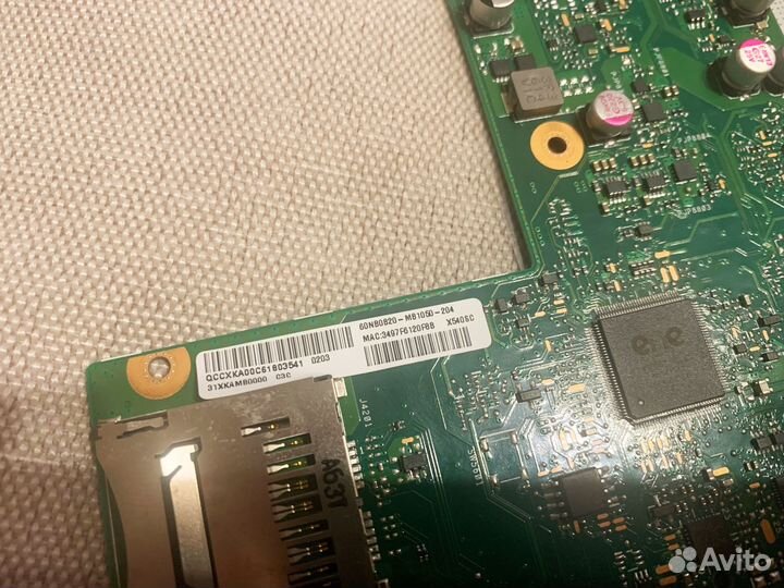 Материнская плата Asus X540SC N3700/4/810M