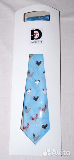 Галстук с изображениями домашней птицы