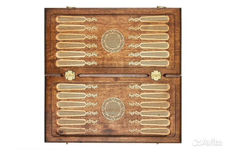 Нарды и шашки резные Герб РФ 50 х 50 см Бук Армения 62455