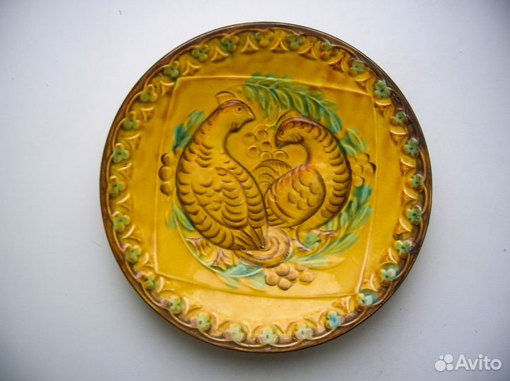 Тарелка декоративная на стену, зик Конаково СССР