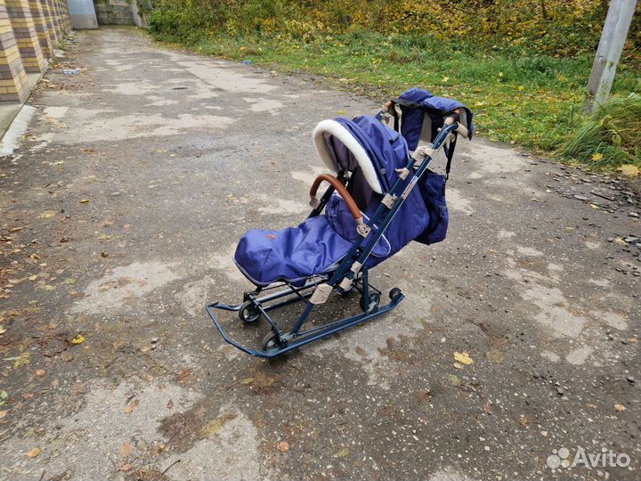 Детские санки коляска nika 7-8K