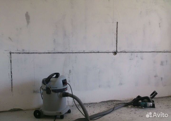 Штробление без пыли