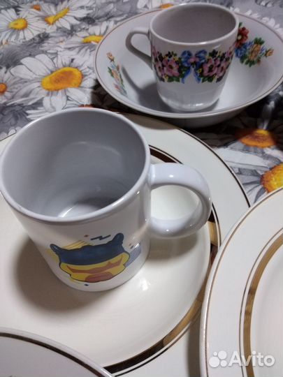Тарелки и чашки из СССР