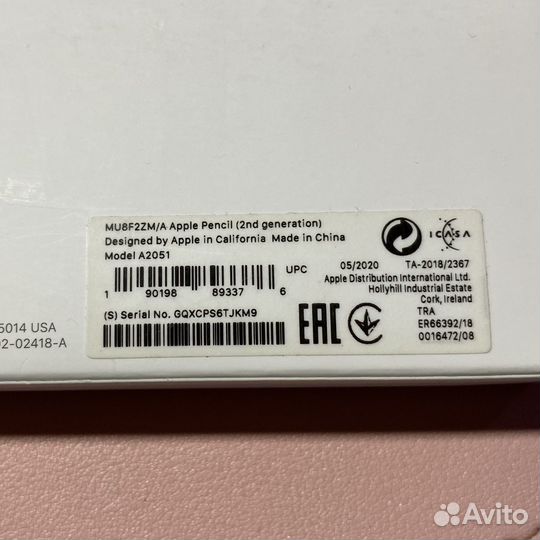 Стилус apple pencil 2