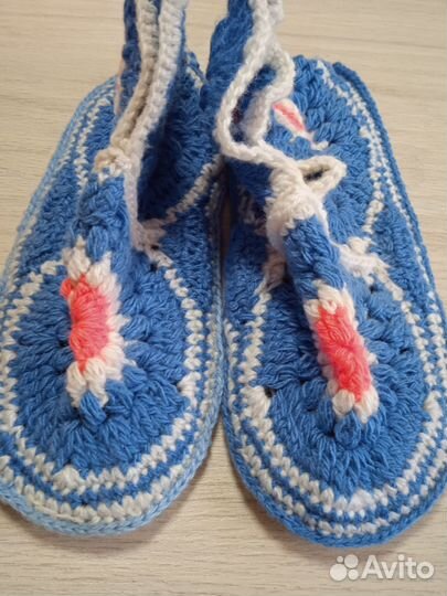 Домашние вязаные Уги ручная работа