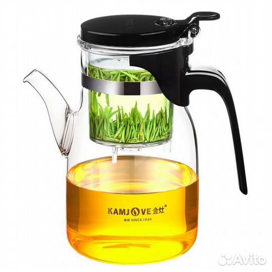 Чайник Гунфу с кнопкой заварочный Kamjove 900 мл