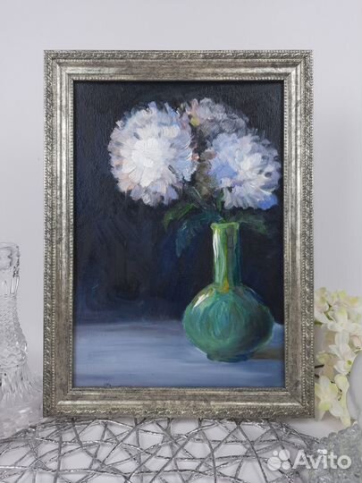 Букет цветов. Картина маслом 21х30см