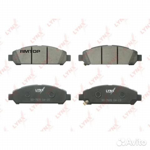 Lynxauto BD7609 Колодки тормозные дисковые перед