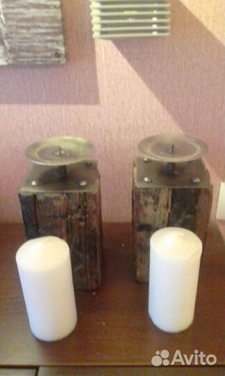 Подсвечники из дерева скандинавские