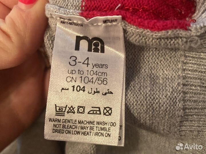 Платье mothercare 98-104 и свитшот Ostin 104