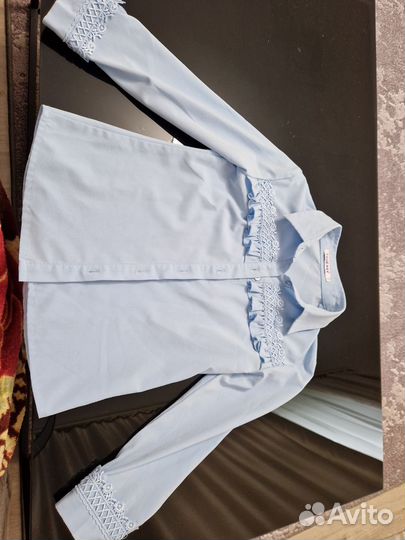 Рубашка для девочки 140, 116, 128, школьная форма