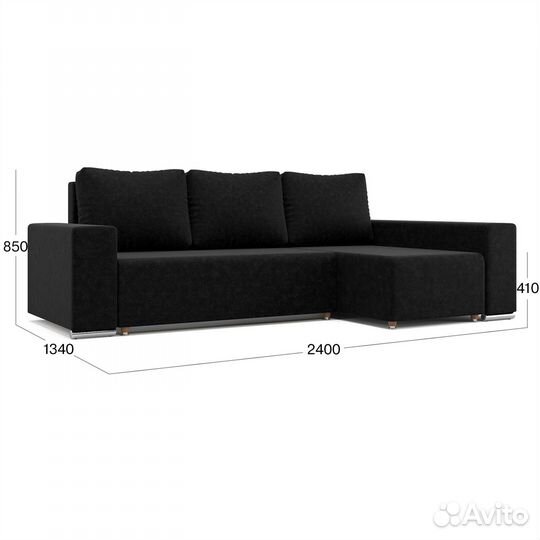 Угловой диван-кровать Beneli маркиз с подушками, с