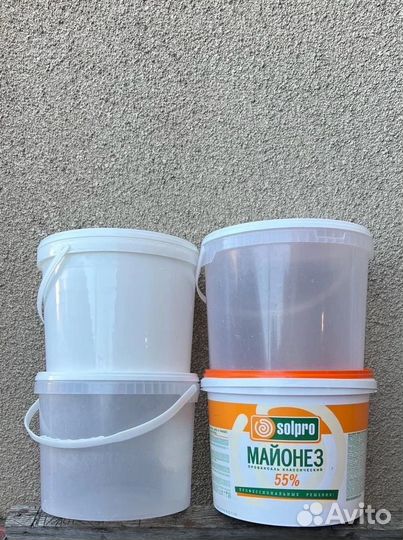 Пластиковые пищевые ведра