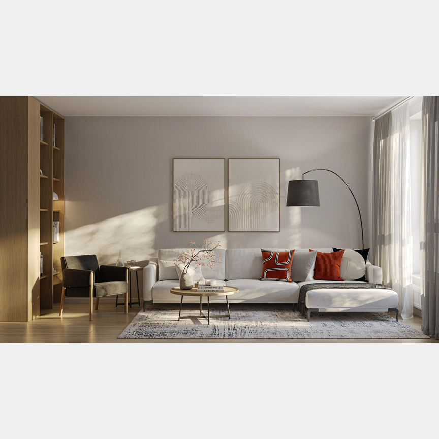 3-к. квартира, 88,4 м², 2/9 эт.