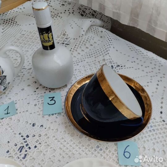 Фарфор Лфз,вазы цветное стекло СССР