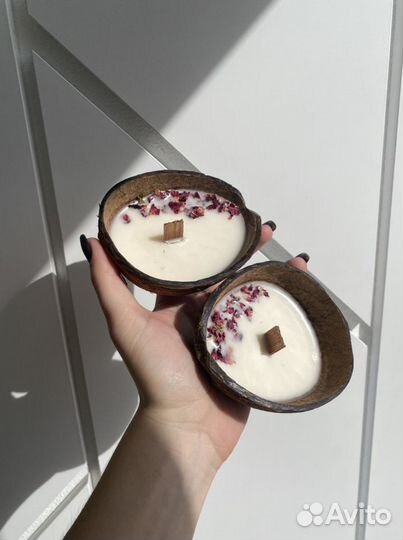 Свечи из кокосового воска