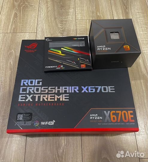 AMD Ryzen 9 7950X + asus Crosshair X670E Extreme