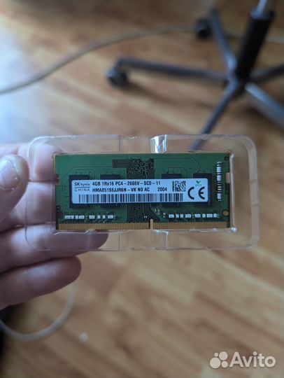 Оперативная память для ноутбука ddr4 4gb