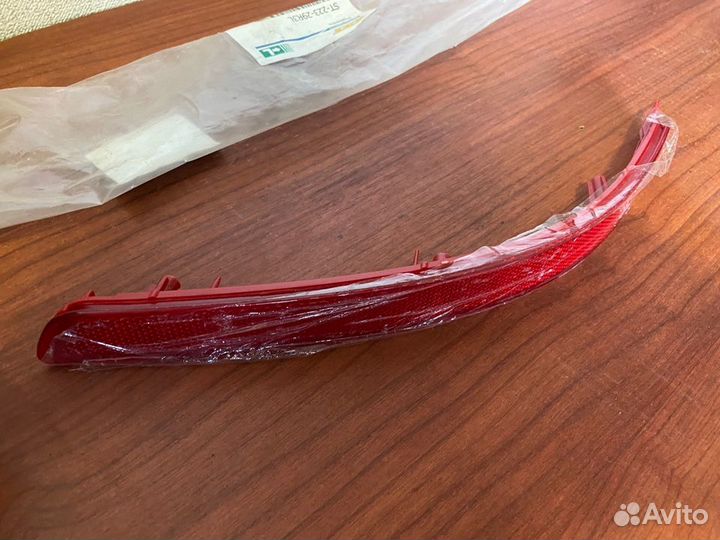 Катафот заднего бампера левый киа рио 2015