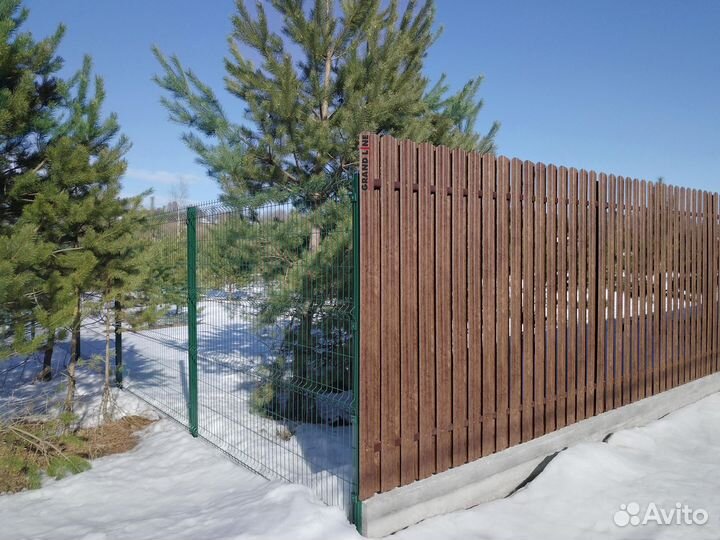 Сетка для забора 3Д