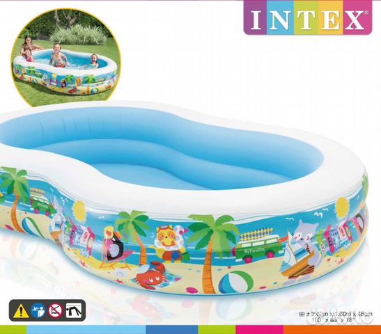Бассейн надувной детский 