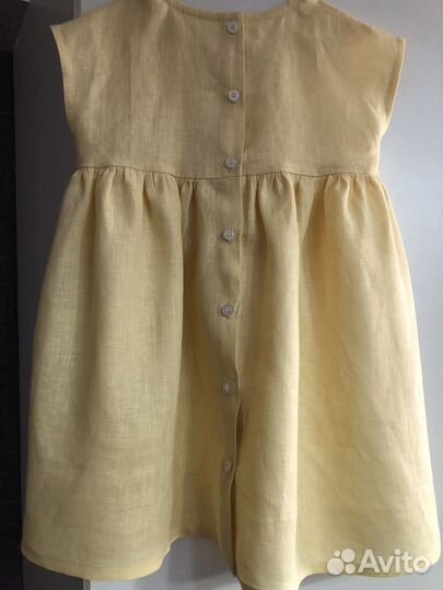 Платье детское из льна