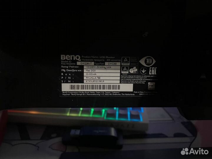 Монитор benq GW2280 на запчасти