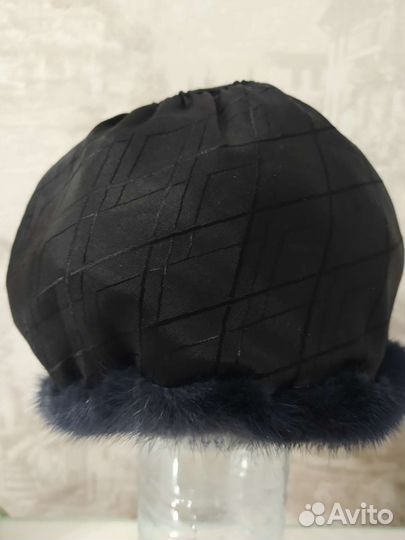 Норковый берет мягкий