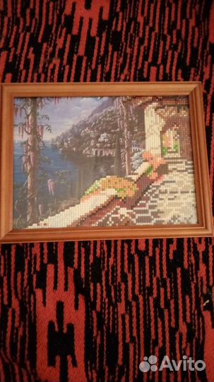 Картины вышитые крестиком в т.ч. СССР