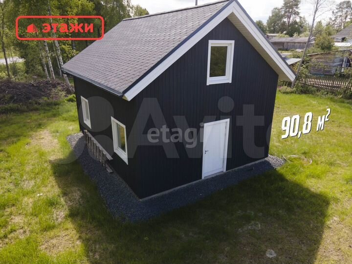 Дом 90,8 м² на участке 15 сот.