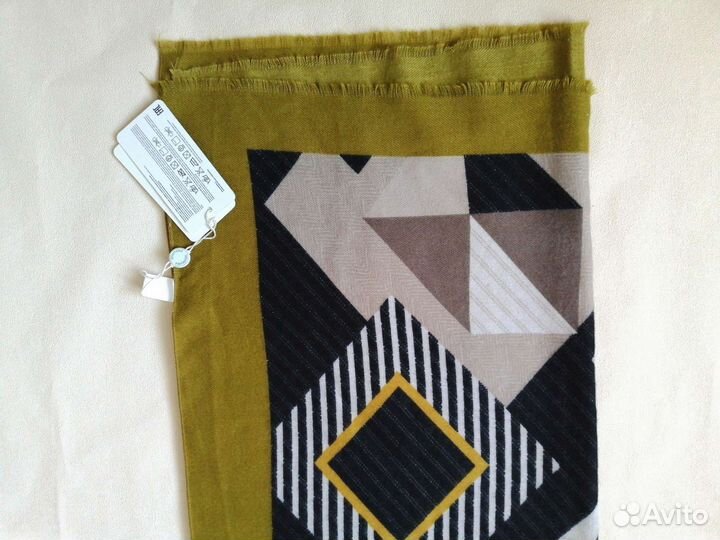 Палантин теплый новый шарф графическим рис 180*65