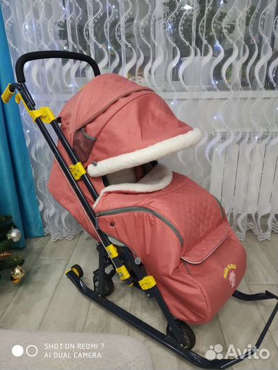 Детские санки коляска