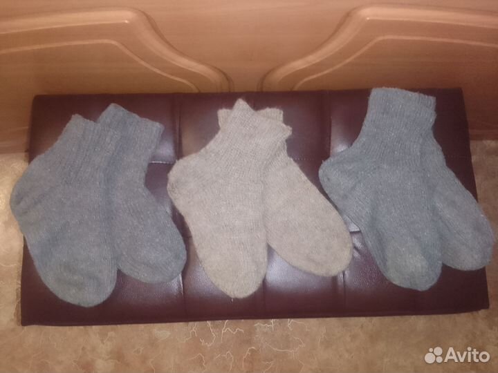 Носки мужские шерстяные вязаные