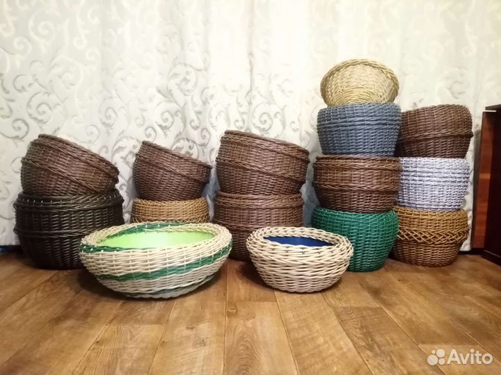 Кашпо из ротанга