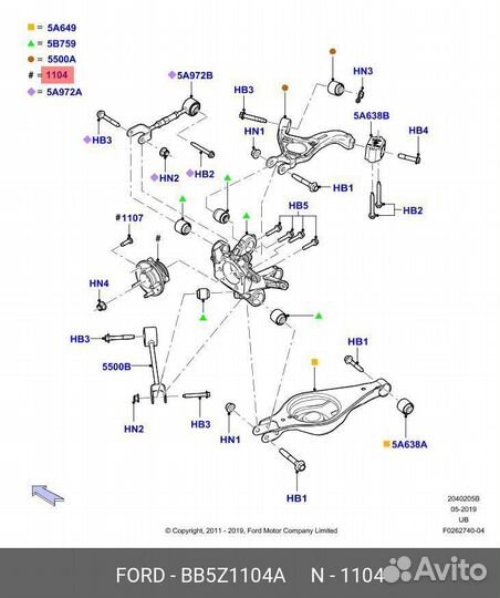 Ступица колеса зад
