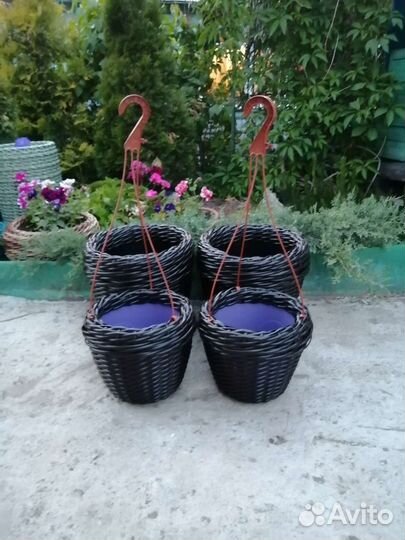 Кашпо из полиротанга