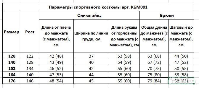 Спортивный костюм новый для мальчика 122-146