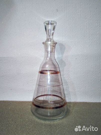 Графин штоф с рюмками стекло СССР