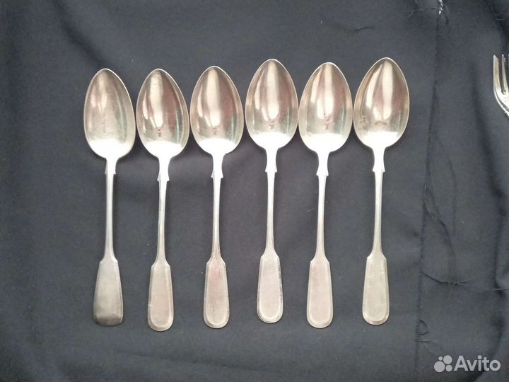 Столовые ложки серебро 875'