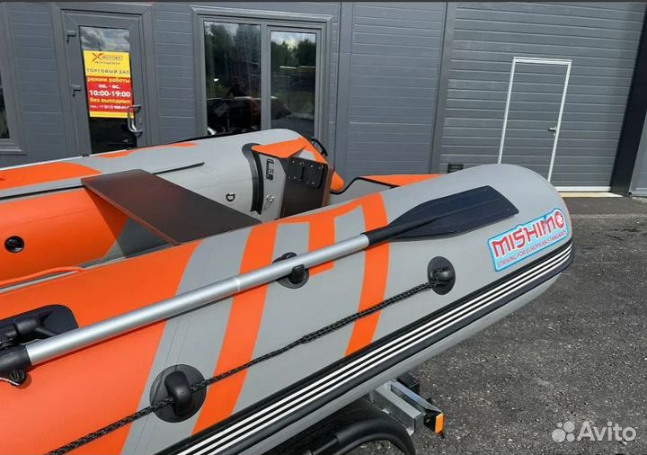 Лодка mishimo river JET 470 под водомет оранжевый