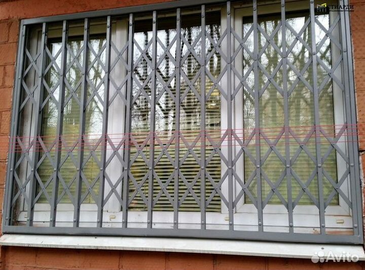Решетки раздвижные на окна