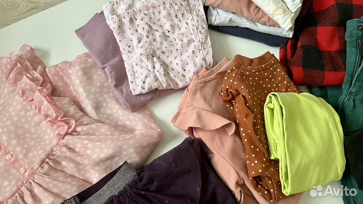 Детские вещи на девочку пакетом 104 110