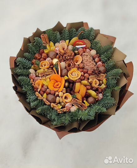 Съедобные букеты новогодние