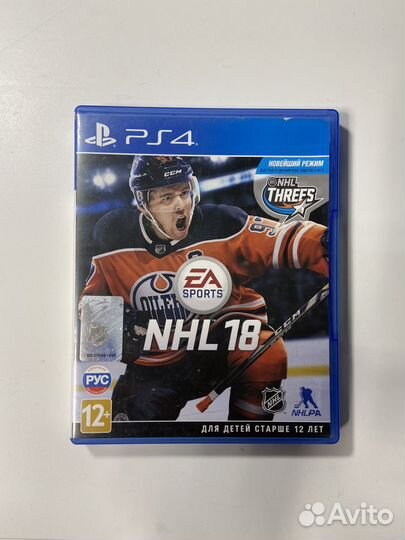 NHL 18 ps4 диск