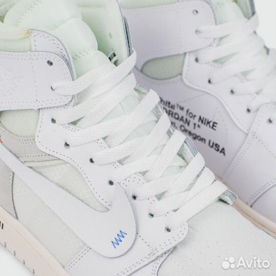 Кроссовки Nike Air Jordan 1 White x Off-White