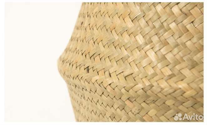 Корзина плетеная для хранения белья игрушек цветов