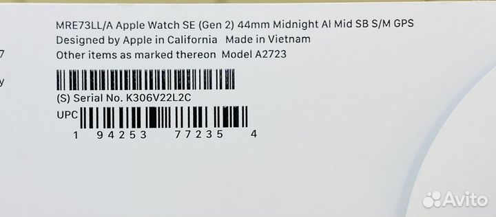 Часы apple Watch SE 2023 44mm Midnight