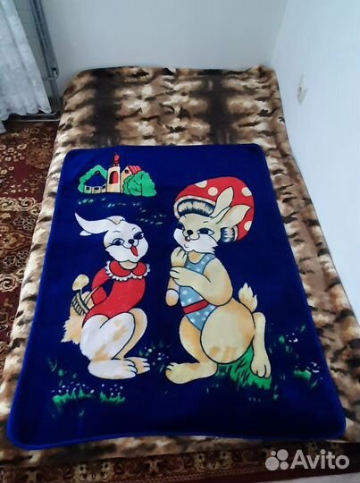Плед детский плюшевый 105х134см